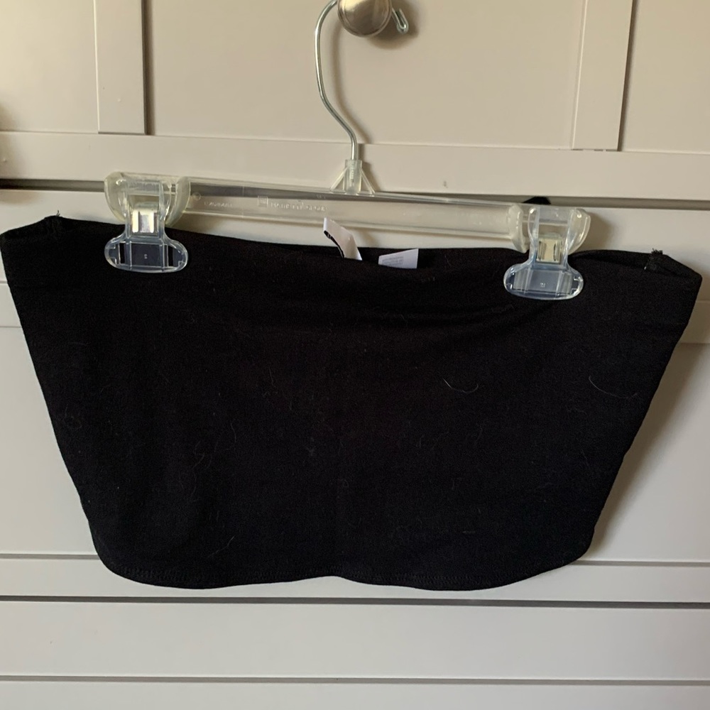 Black bandeau/ tube top
